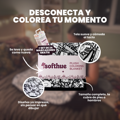 Softhue Manta Para Colorear Doodle